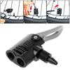 Bike Bicycle Pump Nozzle Valve Connector Adapter Dual Head Parts Tools