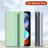 Flip Leather Case for Xiaomi 5/5pro 6/6pro RedMi Pad 2022 10.61" Tablet Magnetic Cover for RedMi Pad SE 2023 Silicone Soft Stand Protection Case