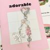Cute Bear Heart Bowknot Keychain Pendant Bag Phone Pendant Women Backpack Handbag Charm Lovely Hanging Decoration