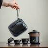 Coarse Pottery Qingshan Travel Tea set/Yanhe Travel Tea Set/ceramic Set Business Trip Car Express Cup Outdoor