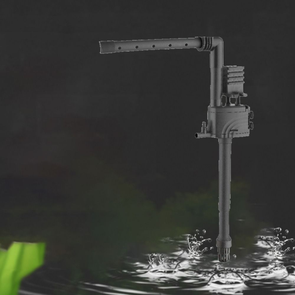 Silent Submersible Pump Detachable Fish Stool Filter Collector 3 In 1 Oxygen Air Pump  for Aquarium