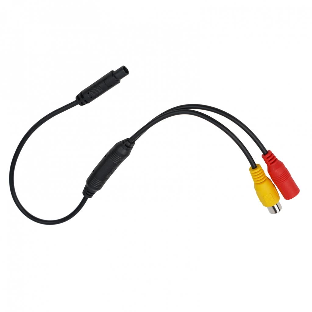Car Backup Reverse Camera 4-Pin Male To CVBS Female Connector Wire Harness
