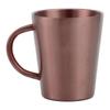300ml Portable Mug 304 Stainless Steel Double Walled Insulated Coffee Beer Cup with HandleRose Gold