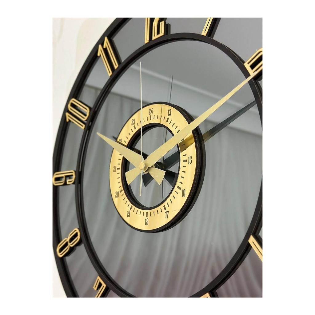 Mirrored Wall Clock (Real Mirror) 40cm Modern Design