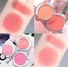 6 Colors Single Blush Palette Waterproof Lasting Natural Face Red Rouge Powder Fashion Cream Blusher