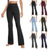 Womens Stretch Yoga Leggings Fitness Running Gym Sports Full Length Active Pants Flared Trousers