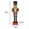 Traditional Wooden Nutcracker Ornament Christmas Decor Collectible Decoration Statue Figurine for