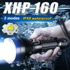 6000LM XHP160 Professional Underwater 300m Diving Flashlight Lantern Scuba Diving Torch IPX8 Waterproof Dive Light 26650 Battery