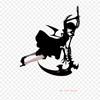 Black Shooter Dead Master Desktop Wallpaper Iron On Heat Transfer Printing Vinyl Patches Sticker for Clothes DIY Appliques Washable Patches