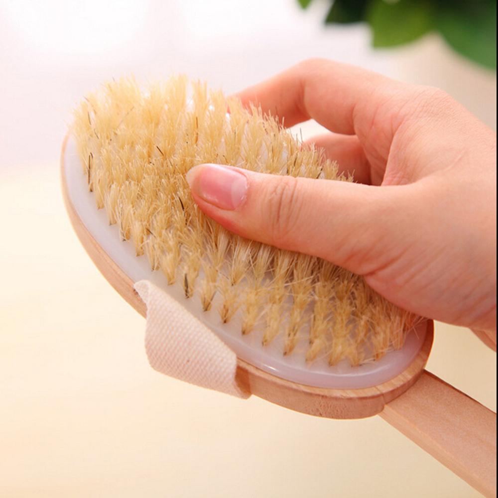 Long Handle Soft Hair Detachable Bath Brush Adult Back Clean Back Rub