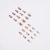 24 Pieces Nordic Style Wearing Nail Simple Nail Patch Line Manicure Patch French Manicure Press On Nails