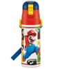 Skater Children's Water Bottle, 470ml, Super Mario 23 Design, for Boys, Insulated, Stainless Steel, Lightweight, Sports Bottle, Kids' Water Bottle,