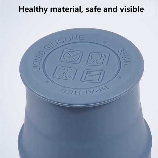 170ml/270ml/350ml Water Cup Foldable Detachable Silicone Food Grade Drink Mug Household Supplies