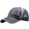 BUZZxSELECTION Air Mesh UV Protection Running Cap for Men and CAP001 Dark Women, (02 Gray)