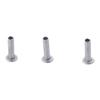 100Pcs M2 M2.5 M3 Aluminum Flat Truss Head Silver Tone Semi-hollow Bolts Half Semi-Tubular Rivets