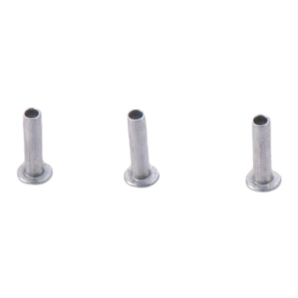 100Pcs M2 M2.5 M3 Aluminum Flat Truss Head Silver Tone Semi-hollow Bolts Half Semi-Tubular Rivets
