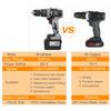21V Cordless Drill Driver Batteries Max Torque 200N.m 20+3 Position 0-2150RMP Variable Speed Impact
