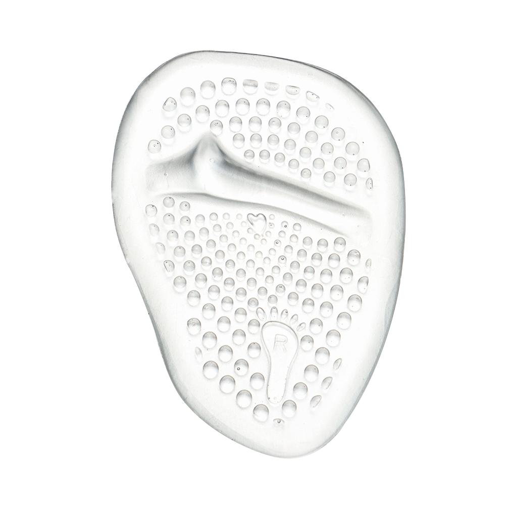 Sandals Anti-Slip Adhesive Forefoot Shoe Pad Silicone Gel Insoles Half Size Shoe Pad Foot Protector