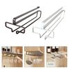 Under Cabinet Hanging Rack Wine Glass Storage Racks Minimalist Design Holders Perfect For Bars And Kitchens