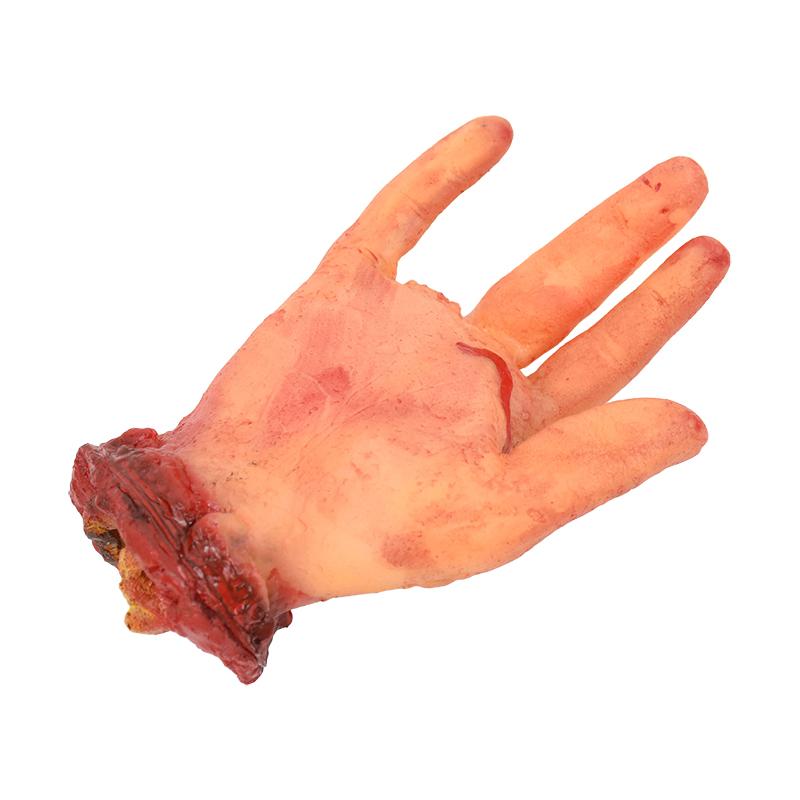 Halloween Horror Props Bloody Hand Haunted House Party Decoration Scary Fake Hand Finger Leg Foot Brain Heart Halloween Supplies