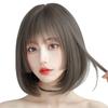Wig Bob Princess Cut Candybay Short Bangs Short Straight Princess Hair Full Wig Heat Resistant Small Face Lightweight Harajuku Lolita Wig with Pink