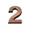 1 PC Waterproof Bronze ABS Plastic Numeral  Room Number Digits Sticker Address Sign Door Plates
