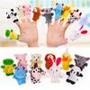 Creative Baby Toys Hot Cloth Finger Puppets 10PCS Boys Hand Educational Toy Cartoon Girls Doll Hand Puppet Family Animal Cute