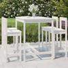 VidaXL Garden Bar Set 5 Pcs White Solid Pine Wood, Bar Set, Furniture Set, Bar Set 3154751