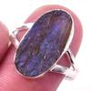 Natural Labradorite Gemstone Handmade 925 Solid Sterling Silver Ring Size 8 Q9m23