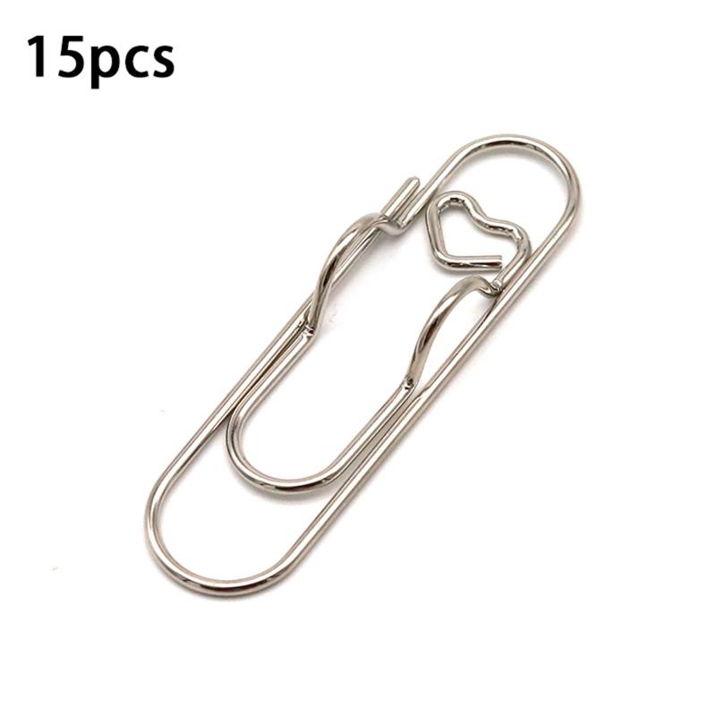 Photo Decorative Metal Binder Paper Clips Desk Office School Supplies Stationery
