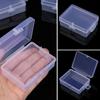 10Pcs Rings Rectangle Plastic Transparent Mini Boxes Container Storage Case Packaging Box