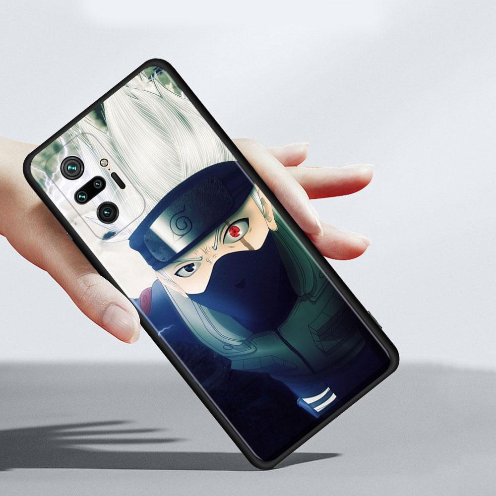 Phone Case for Xiaomi Redmi 9 9a 9c 8 K40 Note 9s 9 10 11 8 Pro 7 11t 9t 8t Cover Silicone Coque Anime Naruto Kakashi