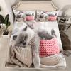 Fitted Sheet Cute Cat Print Soft And Comfortable Breathable Bedding Mattress Protective Cover Suitable For Bedrooms Guest Rooms