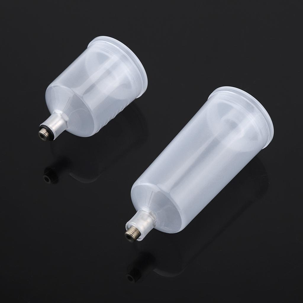 2PCS / Set Plastic Spray Paint Gun Airbrush Cup Pot Fastmover Threaded Connector Part