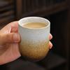 Retro Coarse Pottery Teacup Master Cup Single Large Japanese Ceramic Kung Fu Tea Set Tea Cup Espresso Cup