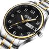 Men's Watch Luxury Stainless Steel Watches Fashion Quartz Wristwatch Waterproof Week Date Male Clock