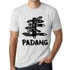 Men’s Vintage Tee Shirt Graphic T Shirt Time for New Advantures Padang Vintage White