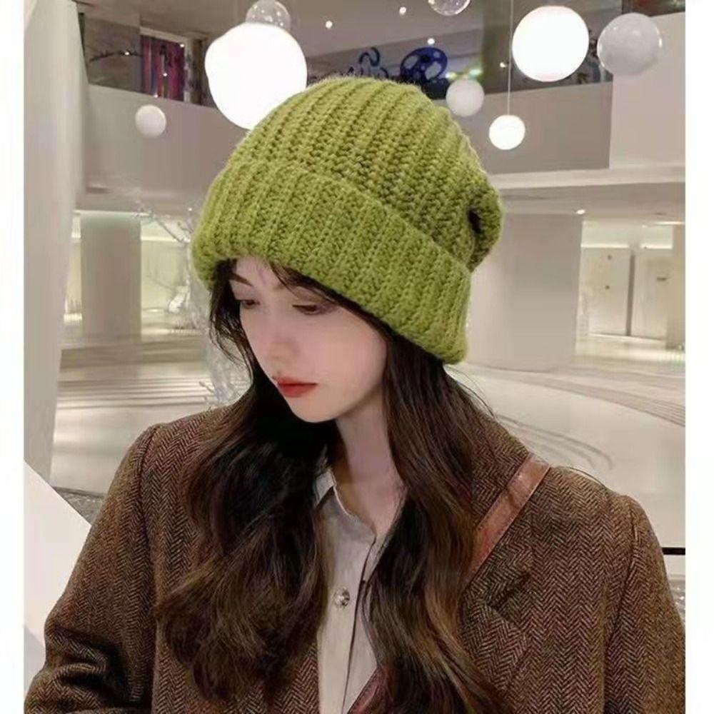 Woman/Men Knitted Beanies Multi Colors Female Beanie Caps High Quality Warmer Bonnet  Outdoor