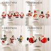 Christmas Resin Snowman Small Pendant Christmas Decoration Piece Hanging Piece Combination Set