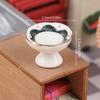 1:12 Dollhouse Miniature Ceramic Fruit Dish Plate Tall Tray Cake Plate Tableware Kitchen Model Decor Toy Doll House Accessories
