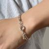 Warmrecord Silver925 Rope Layered Bracelet_B013