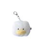 AS KNOW AS Plus (ASKNOW AS PLUS) ZY8556 Squishy Animal Keychain, Duck, Cute, Fluffy Plush Toy, White