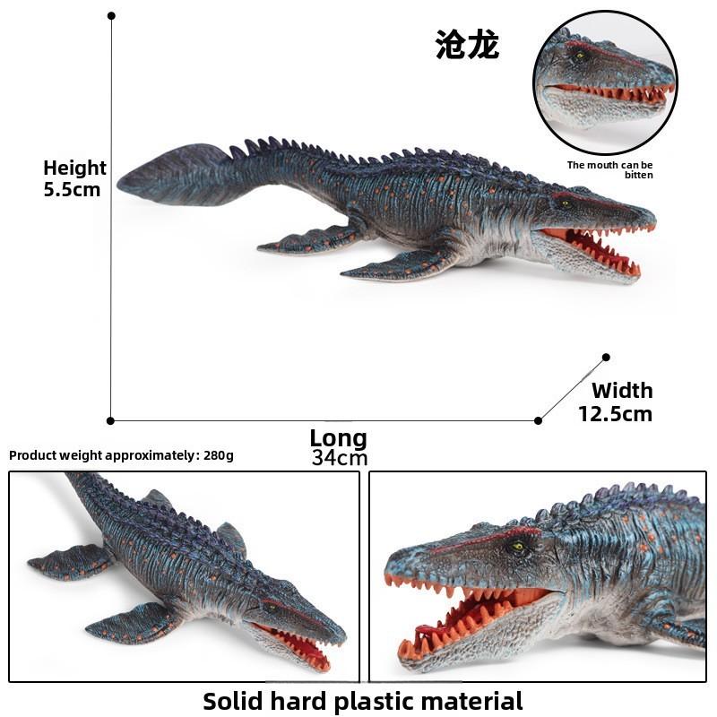 Figurine Mosasaurus Dinosaur With Movable Mouth For Kids Educational Gift And