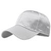 Baseball CZA437 [White Fang] Hat, Cap, Cap, Satin, Shiny, Simple, Classic, Fashionable, Men's, Women's, (White)