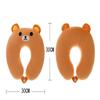 Portable Children Outdoor Travel Pillow Short Plush Flight Neck Pillow U-shaped Pillow