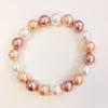 [R8488] - Pink 'Perla' Pearl Bracelet - 10 Mm