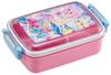 Skater Children's Lunch Box, 450ml, with a Soft Dome-Shaped Lid, Single Tier, Made In Japan, Secret Eye-Pri Design, Girl's RBF3ANAG-A