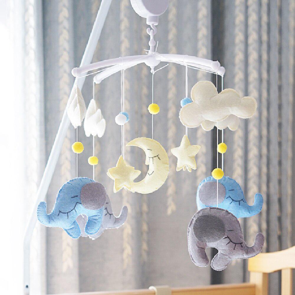 Baby Toys 0-12 Months DIY Rattles Baby Mobile For Crib Cartoon Bed Bell Material Package Pregnant Handmade Rattle Toys For Kids