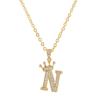 Zircon Crown Necklace New Necklaces Fashion Women's Necklace Pendant Simple English Letter Necklace