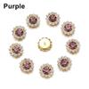 Apparel Sewing Sparkling Flower-shaped Clothes Decoration Rhinestone Buttons Crystal Glass Stone